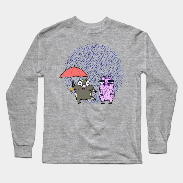 Rainy Day Long Sleeve T-Shirt by calavara